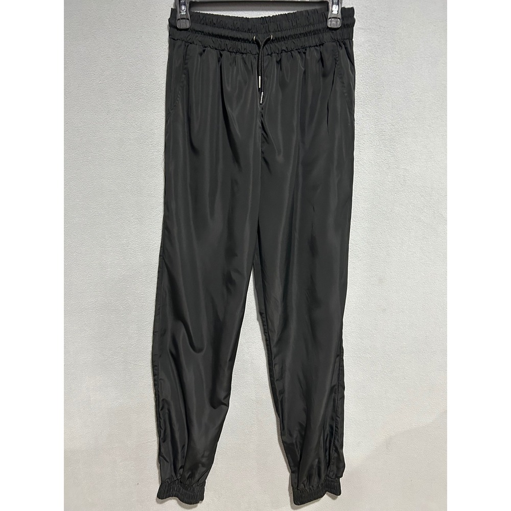 Black Jogger Pants Women Large Elastic Waist Drawstring Gorpcore streetwear